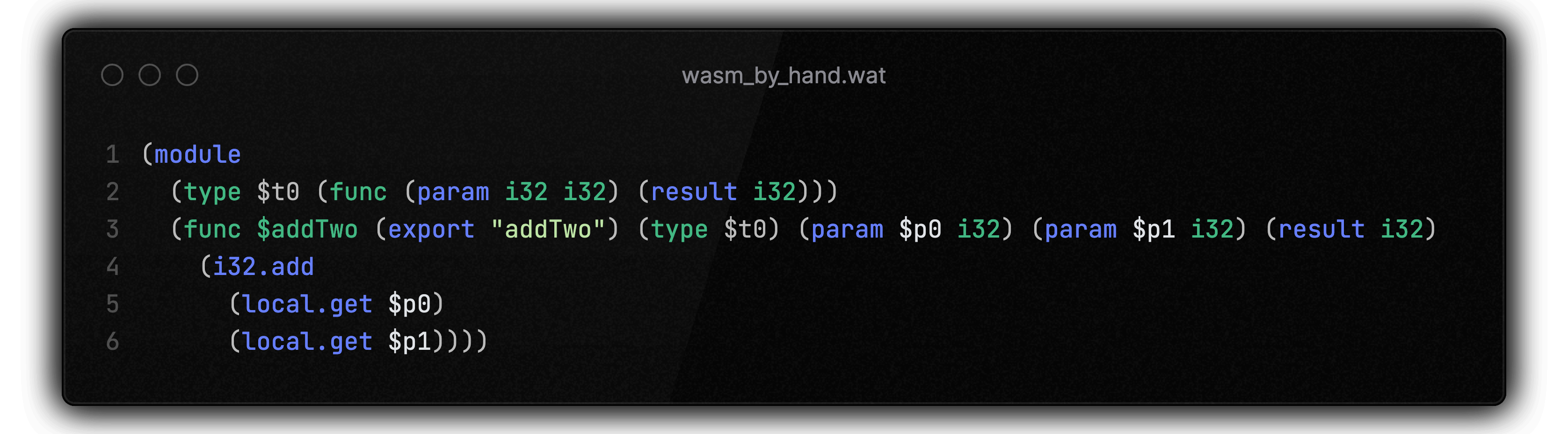 source code of a wasm component in text